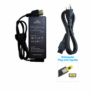 FONTE CARREGADOR NOTEBOOK COMPATIVEL LENOVO 20V 3,25A TIPO USB 65W GRASEP D-LO65A