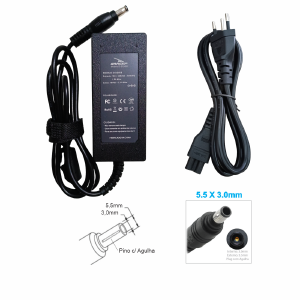 FONTE CARREGADOR NOTEBOOK COMPATIVEL SAMSUNG 19V 2,1A 5,5X3,0MM GRASEP D-SG40B