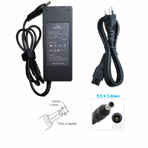 FONTE CARREGADOR NOTEBOOK COMPATIVEL SAMSUNG 19V 4,74A 5,5X3,0MM GRASEP D-SG90A