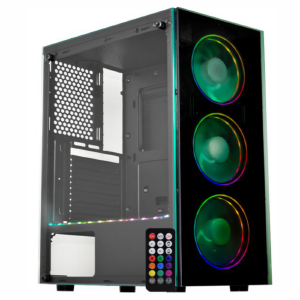 GABINETE GAMER K-MEX CG-CL10 DIVINUS 3 FAN ARGB+FITA+CONTROLE