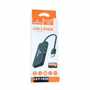 HUB USB 2.0 (3 PORTAS USB+1 SD+1 MICRO SD) LEHMOX LEY-1838