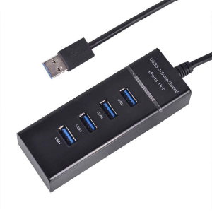 HUB USB 3.0 4 PORTAS PRETO