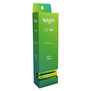 PILHA ALCALINA AA (2A) ELGIN TUBO C/24UN LR6