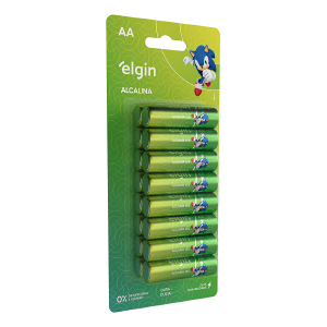 PILHA ALCALINA AA (2A) ELGIN BLISTER C/16UN LR6