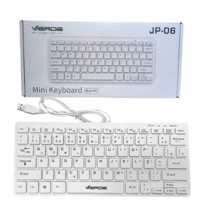 TECLADO USB MINI VERDE JP-06 BRANCO