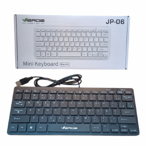 TECLADO USB MINI VERDE JP-06 PRETO