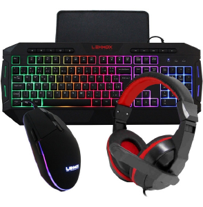 KIT GAMER  (MOUSE, TECLADO, HEADSET E MOUSEPAD) LEHMOX HYPER GT C1