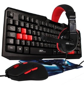 KIT GAMER USB TECLADO / MOUSE / FONE 2 P2 / GAMER KP-2061