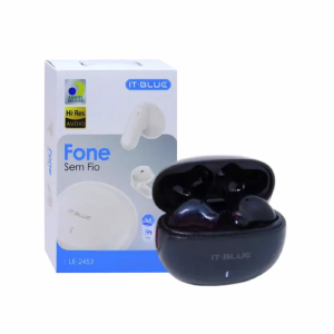 FONE DE OUVIDO C/ BLUETOOTH 5.4 IT-BLUE LE-2453 PRETO
