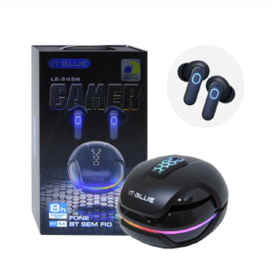 FONE DE OUVIDO C/ BLUETOOTH 5.4 GAMER IT-BLUE LE-2456 LED RGB