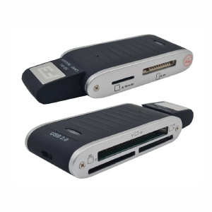 LEITOR DE CARTÃO DE MEMÓRIA 5 EM 1 USB 2.0 SD / MICRO SDHC / F3 JC-LT2.0