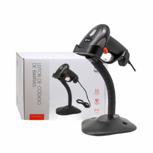 LEITOR DE CODIGO DE BARRAS / BOLETO / QR CODE / 1D 2D / USB OASIS OIA-8362 COM SUPORTE