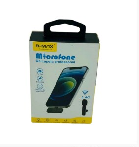 MICROFONE LAPELA SEM FIO TIPO-C B-MAX BM-220TY