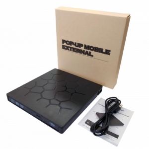 MINI GRAVADOR EXTERNO SLIM CD/DVD /SD / MICRO SD / USB 2.0 / USB 3.0 / USB-C / DEX DG-325C