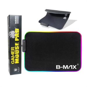 MOUSE PAD GAMER C/LED RGB 250X350X4MM B-MAX BM-781