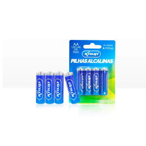 PILHA ALCALINA AA KNUP KP-4900AA C/4UN LR06