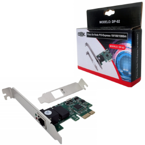 PLACA DE REDE PCI-E 10/1000 DEX DP-02