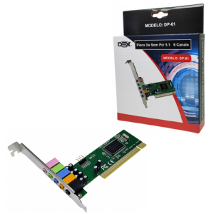 PLACA DE SOM PCI 5.1 DEX DP-61