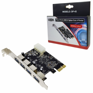 PLACA PCI-E USB 3.0 4 PORTAS DEX DP-43