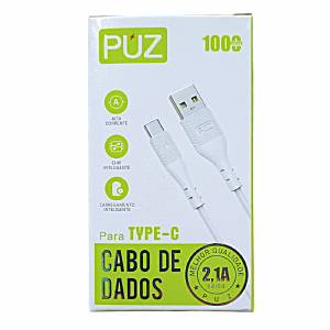 CABO DE DADOS USB / TIPO-C 2,1A PUZ