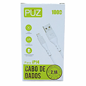 CABO DE DADOS USB / LIGHTNING IPHONE 14 2,1A PUZ