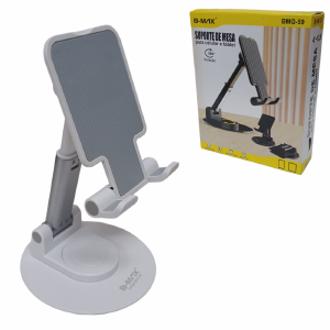SUPORTE PARA CELULAR DE MESA ROTAÇÃO 360 B-MAX BMG-59 BRANCO