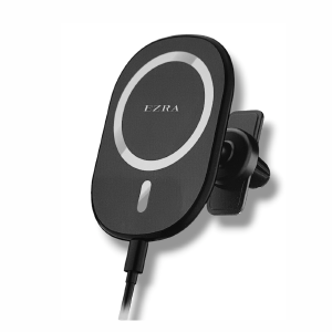 SUPORTE VEICULAR MAGNÉTICO PARA CELULAR C/ CARREGADOR POR INDUÇÃO 15W EZRA EZ-A13