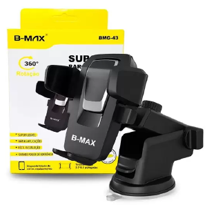 SUPORTE VEICULAR PARA CELULAR VENTOSA E ROTAÇÃO 360 B-MAX BMG-43