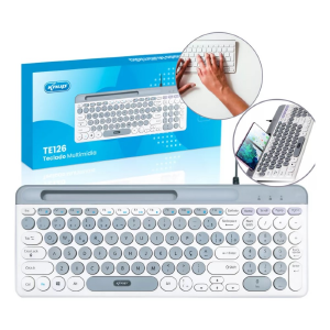 TECLADO USB MINI TECLAS REDONDAS KNUP KP-TE126